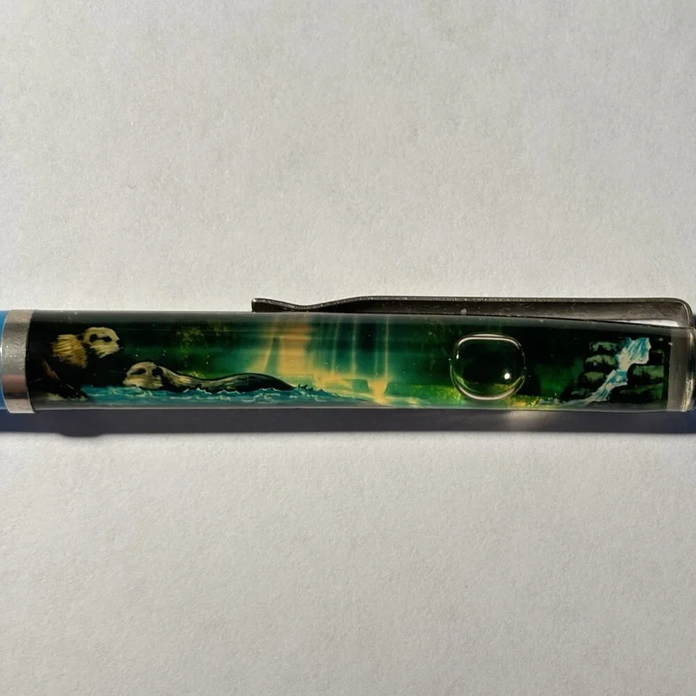 Tennessee Aquarium Floaty Pen Otter Swims Souvenir Promo Vintage